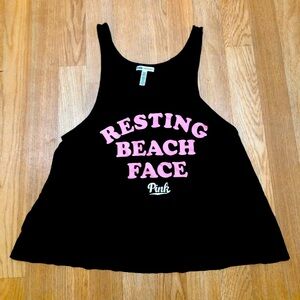 2016 VS PINK Black Tank Top XS